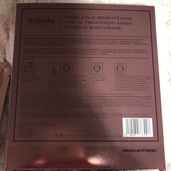 111SKIN Rose Gold Brightening Facial Masks(5 Pack) - Picture 7 of 8